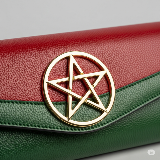 Pochette "Étoile de Fès" - L'Alliance du Cuir et de l'Élégance Marocaine